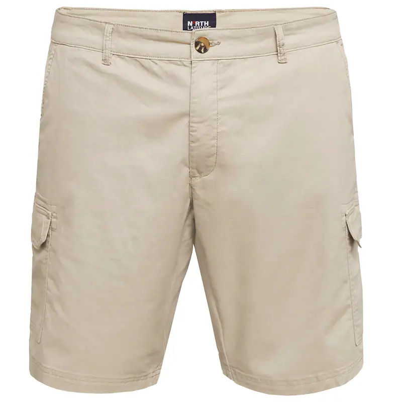 North Latitude Übergrößen Cargo-Shorts beige