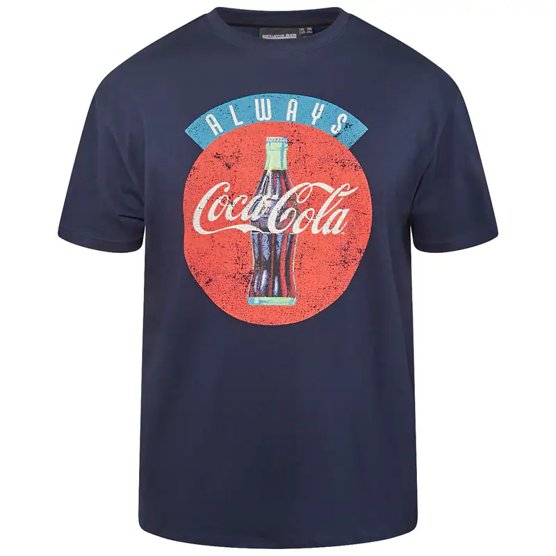 North Latitude T-Shirt Übergröße navy CocaCola®