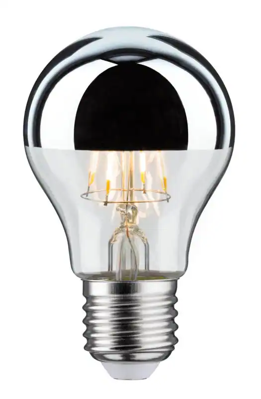 Paulmann LED Birne 4,8W = 47W, 580 lm, E27, Kopfspiegel Silber, Warmweiß 2700 K