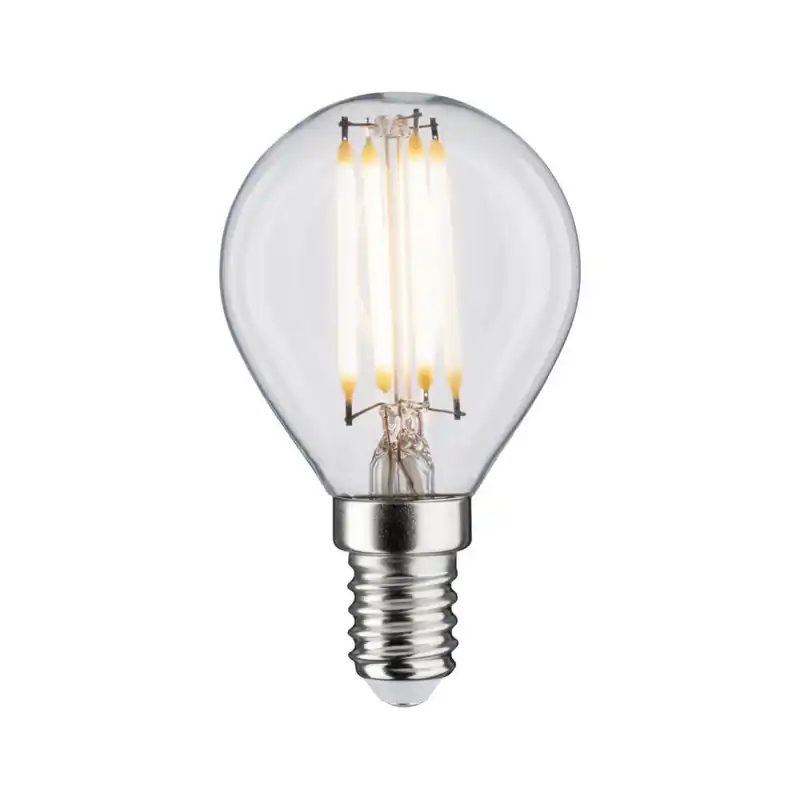 Paulmann LED Filament Tropfen, Ø 45 mm, 5W = 40W, E14, 470 lm, klar, Warmweiß (2