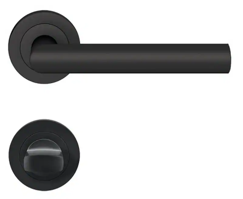 Türdrücker Karcher Rhodos ER28 für Türstärke 39-43 mm Türgriff Edelstahl/Schwarz