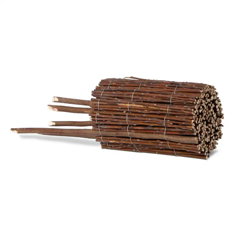 Beeteinfassung Typ 11 Weide gerollt, 100 x 20/35 cm, pulverbeschichtet