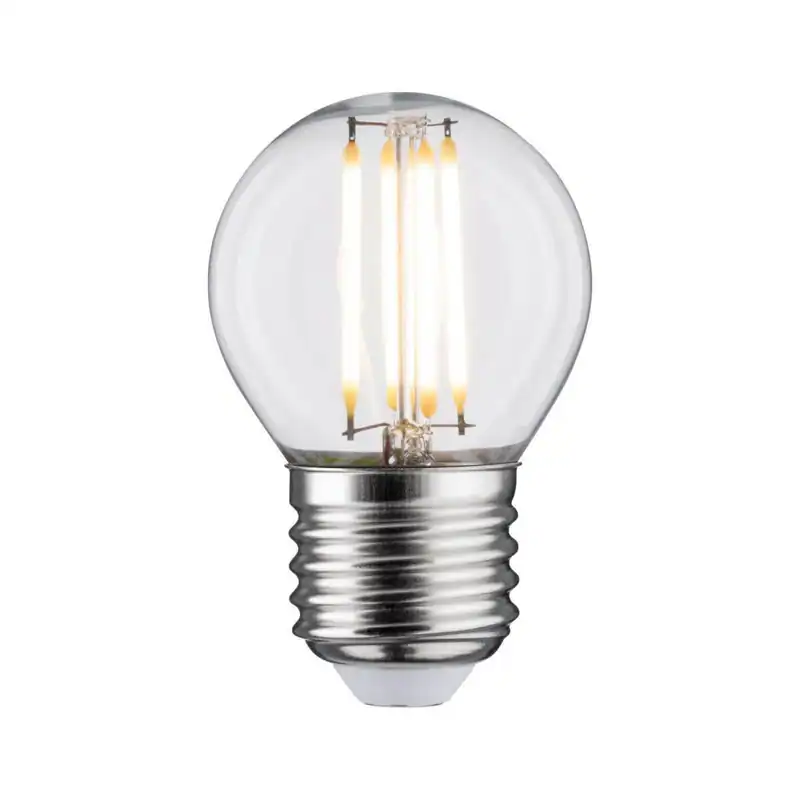 Paulmann LED Filament Tropfen, Ø 45 mm, 5W = 40W, E27, 470 lm, klar, Warmweiß