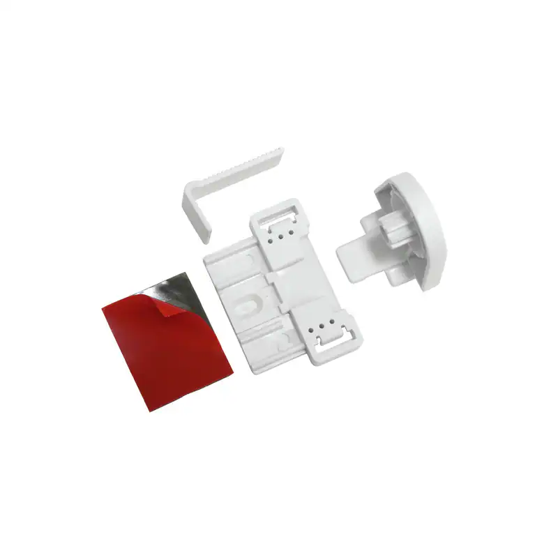 Gardinia EasyFix Klebe- und Klemmset EF-1 weiß Träger Set ohne Bohren