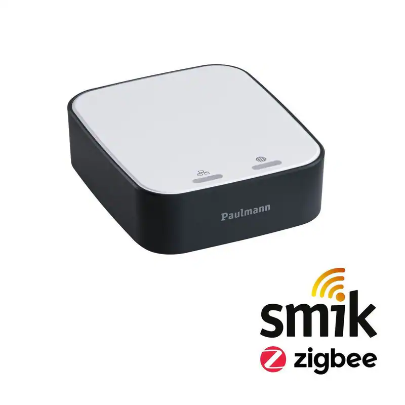 Paulmann Smart Home Zigbee Gateway Smik Weiß/Anthrazit Appsteuerung 230V