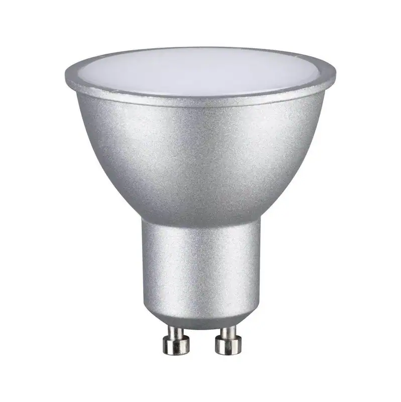 Paulmann LED Reflektor, GU10, 5,7 W, 460 lm, 2700 K Warmweiß, 100°, Chrom matt
