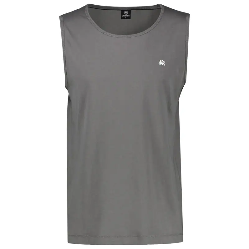 Lerros Übergrößen Tanktop grau Brustprint