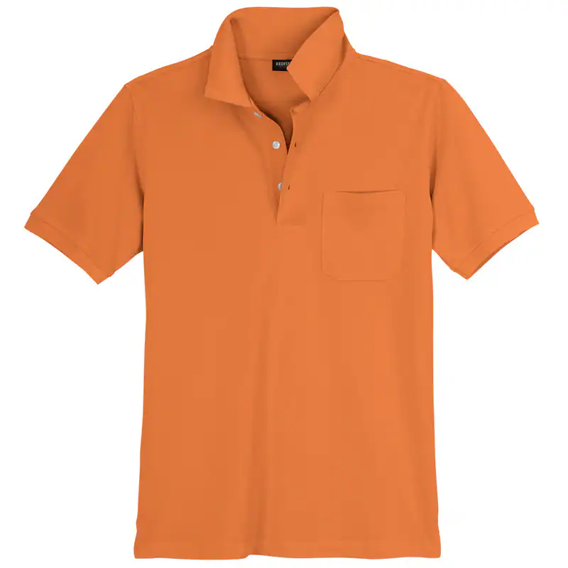 Redfield Basic XXL Poloshirt Brusttasche orange