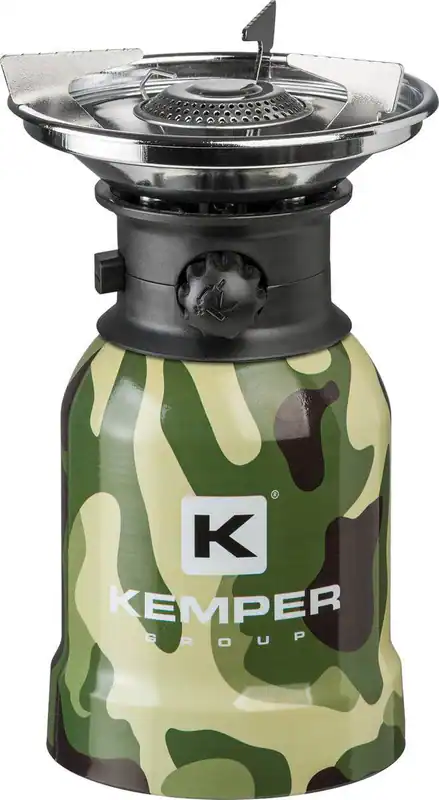 Kemper Gaskocher Camouflage 2,2 kW 1-flammig Ø 125 mm tragbarer Camping-Kocher