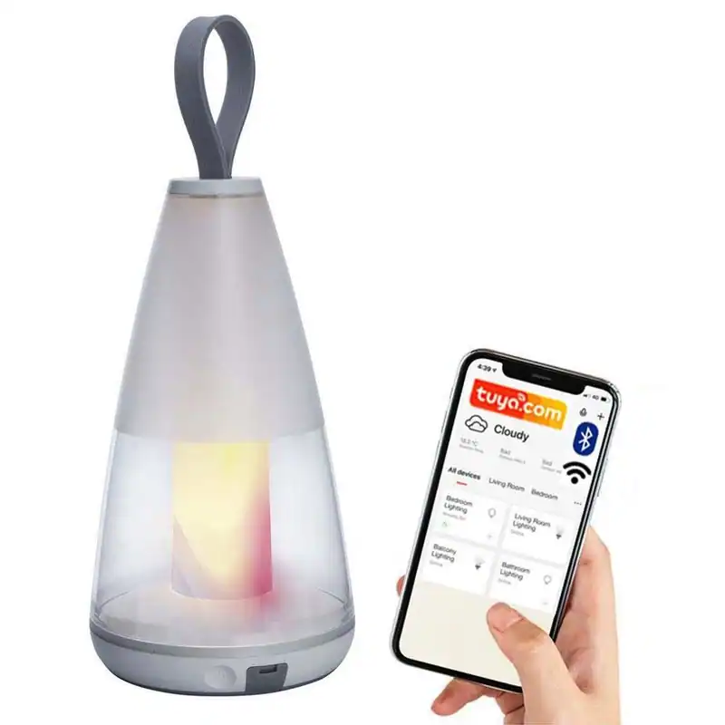 Akku Tischleuchte Pepper in Transparent RGBW Tischlampe LED kabellos Akku