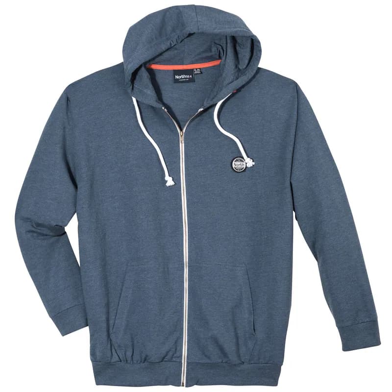 North Latitude Kapuzen-Sweatjacke blau Übergröße 3XL 4XL 5XL 6XL 7XL 8XL NEU