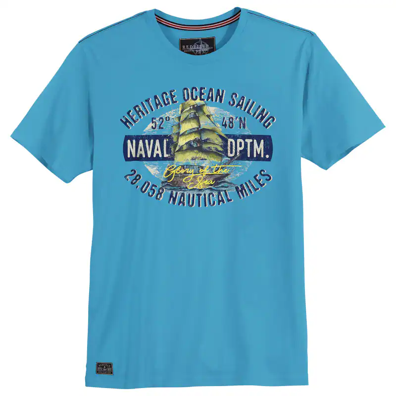 Redfield T-Shirt XXL Print Naval DPTM azurblau