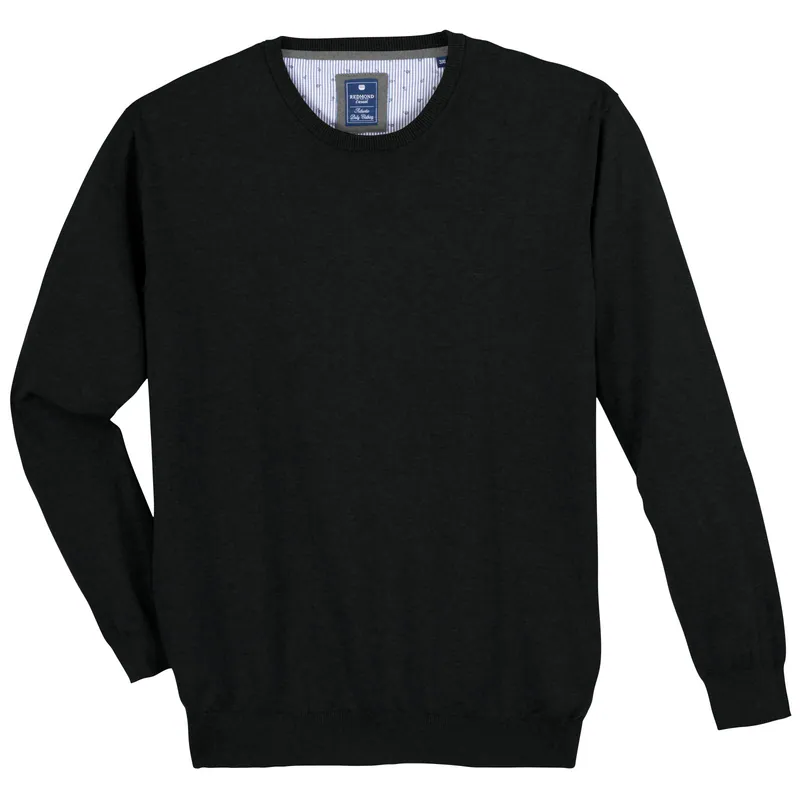 Redmond Feinstrick Pullover Übergröße schwarz 3XL 4XL 5XL 6XL NEU