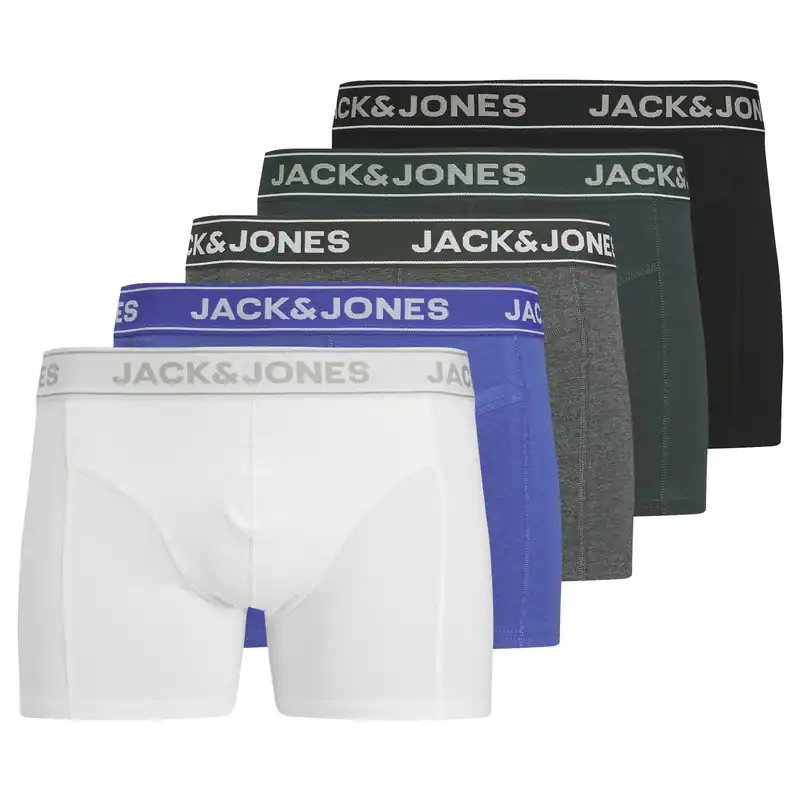 Jack&Jones 5er-Pack Pants weiß/blau/grau XXL JACBLACK