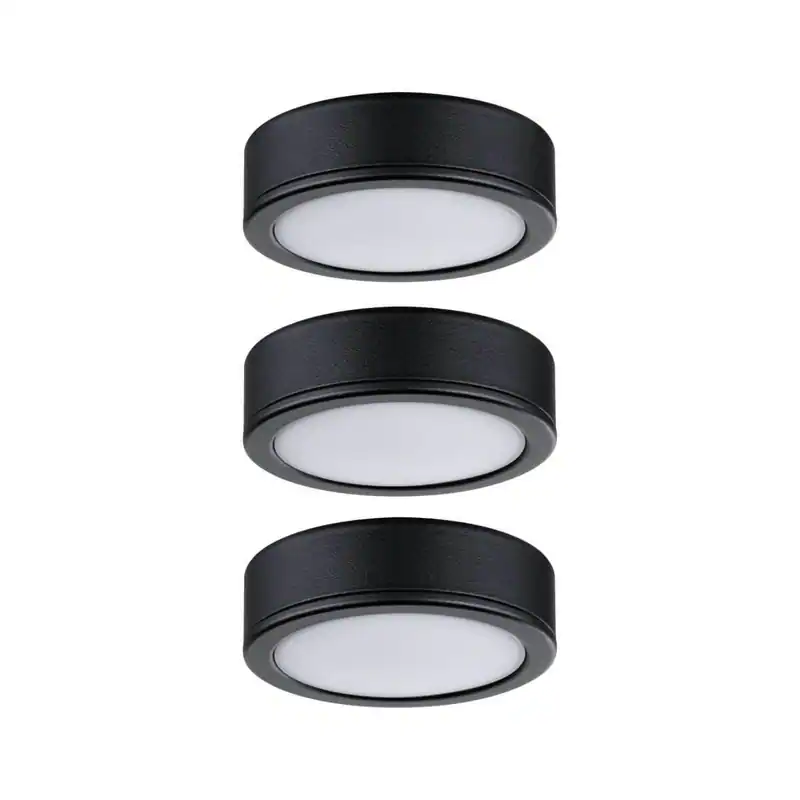 Paulmann Möbel Aufbauleuchte LED 3x3,5W, Warmweiß, 3er-Set, inkl. Trafo