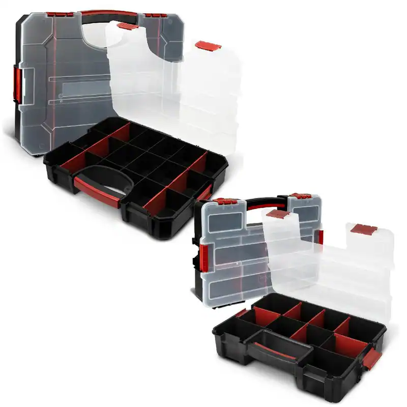 Sortimentskasten Sortierkasten Kleinteilemagazin Werkzeug Schraubenbox 1-6er Set