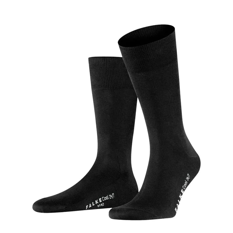 Falke Cool 24/7 Business-Socken schwarz Klimaaktivsohle, kühlend, bequem weich