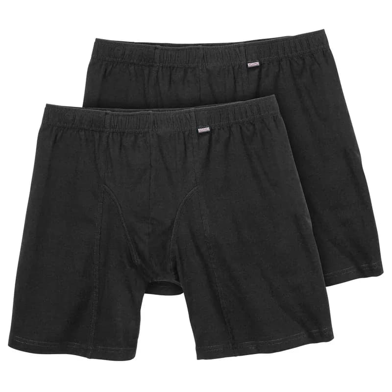 Adamo XXL 2er-Pants längeres Bein Jim schwarz 2XL-8XL OEKO-TEX®100 hochwertig