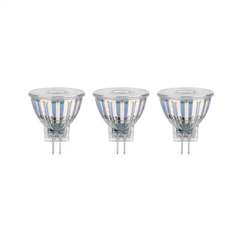Paulmann Standard 12V LED Reflektor 3er-Pack GU4 345lm 4,2W 2700K Silber