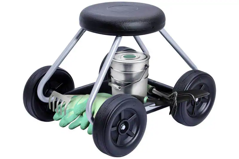 Maximex Rollsitz Secura 52x40x 41 cm Sitz Gartenarbeit Werkstatt Ablage Rollen
