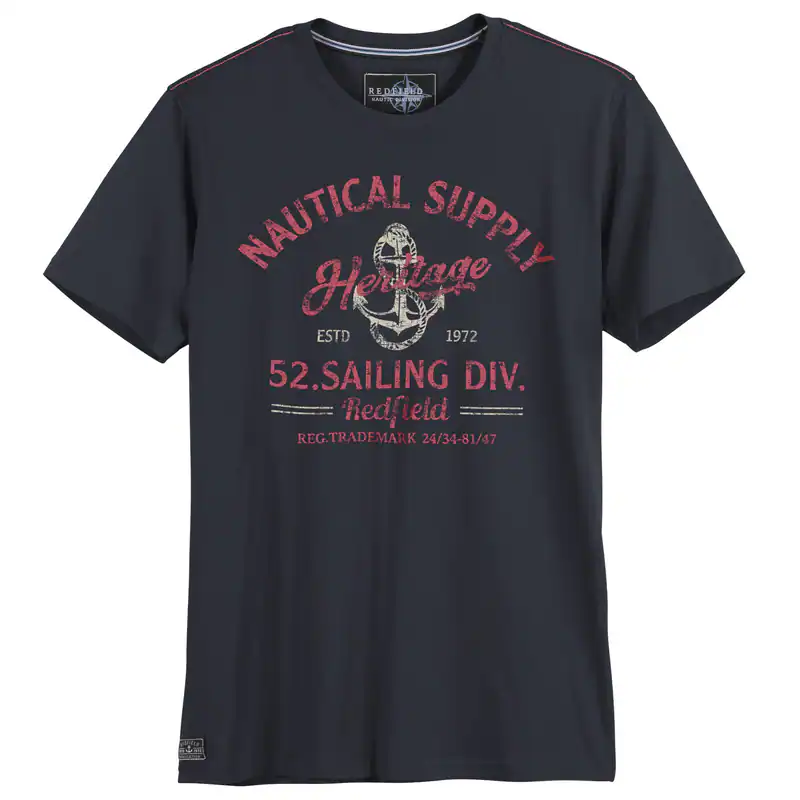 Redfield Übergrößen T-Shirt navy Nautical Supply