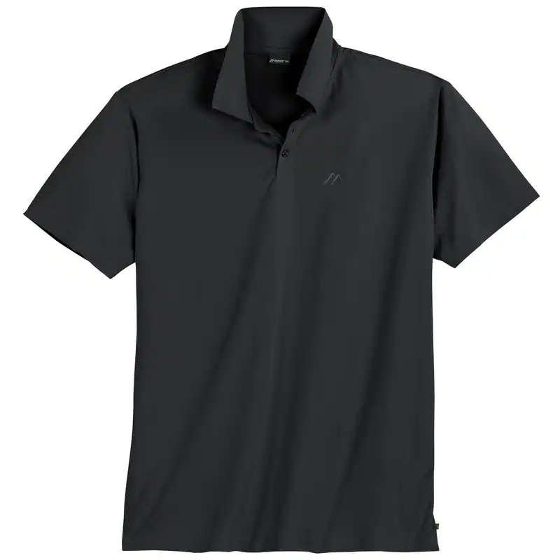 Maier XXL Sports Funktions-Poloshirt schwarz dry'protec ultraleicht leger bequem