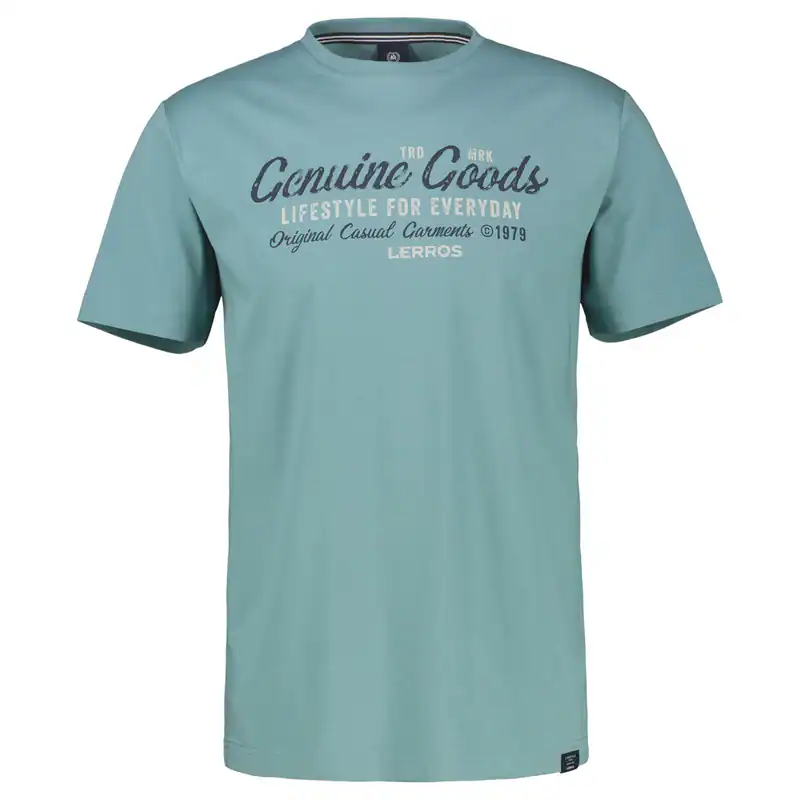 Lerros Übergrößen T-Shirt dunkelmint Print modisch