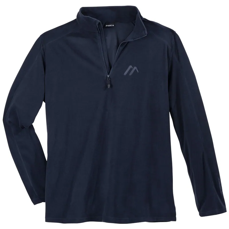 Maier Sports Fleece-Rolli Übergröße navy