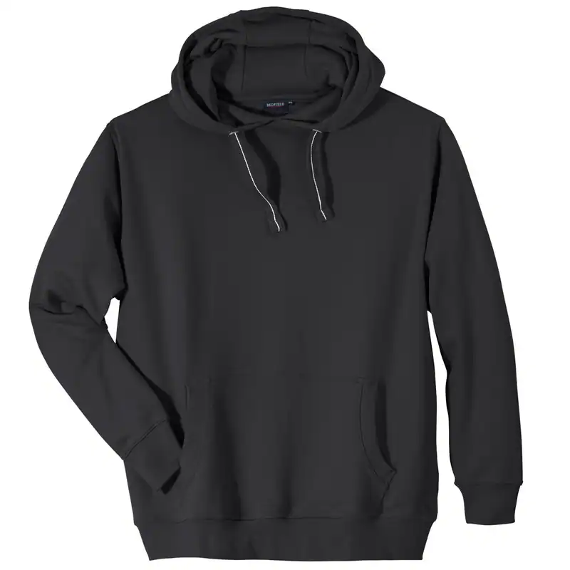 Redfield Kapuzen-Sweatshirt schwarz Übergröße 2XLl 3XL 4XL 5XL 6XL 8XL 10XL Neu