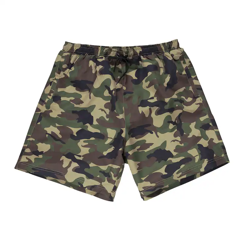 Abraxas XXL Badeshort Camouflage oliv-braun 2XL-10XL Microfaser schnelltrocknend