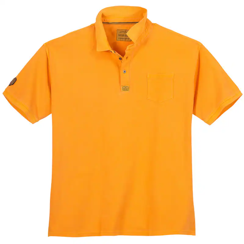 Redfield modisches Übergrößen Poloshirt orange