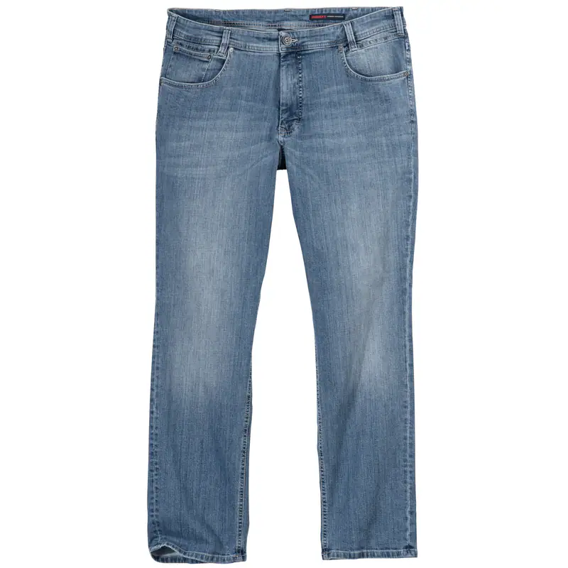 Paddock's XXL Stretch-Jeans Pipe hellblau Used Look – neu – Herrenmode