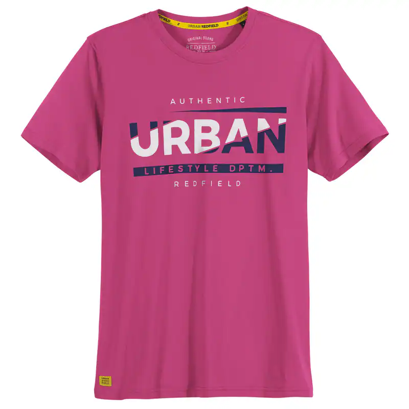 Redfield XXL T-Shirt fuchsia Print Authentic Urban