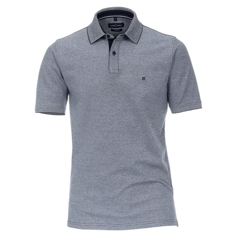 CasaModa Stretch-Poloshirt Übergröße navy melange