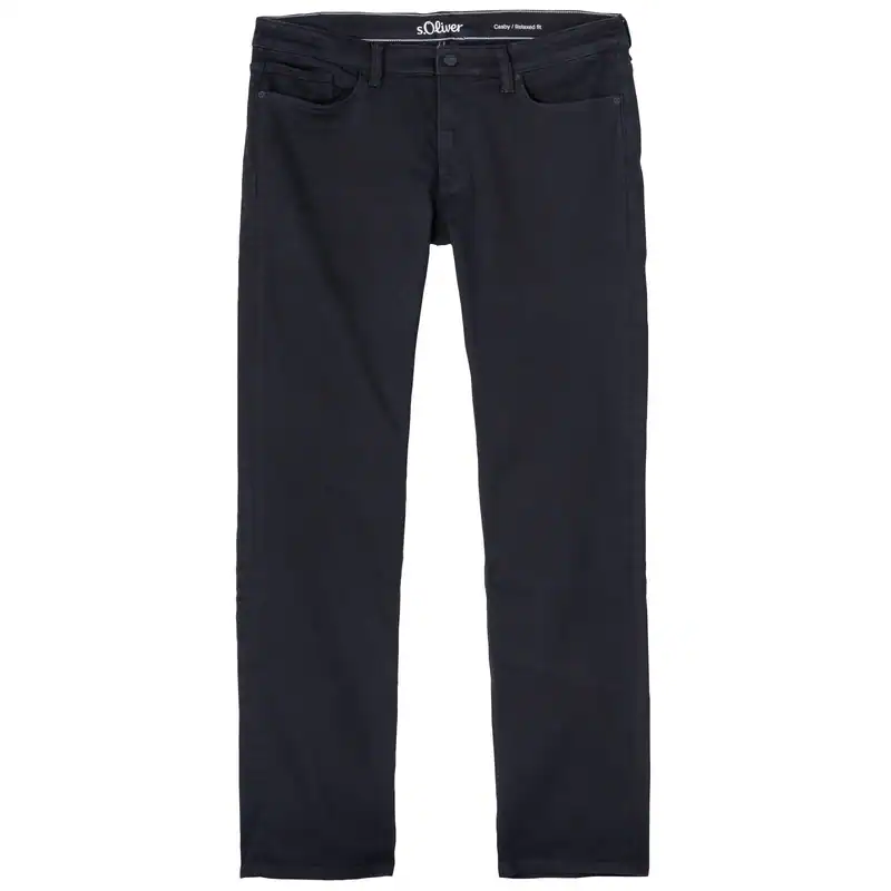 s.Oliver Übergrößen Stretch-Jeans schwarz Casby