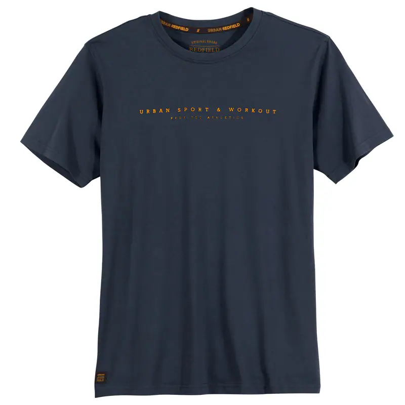Redfield XXL T-Shirt navy sportiver Schriftprint