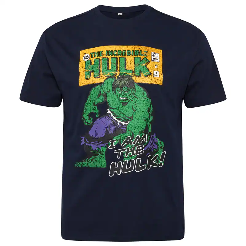 North Latitude T-Shirt Hulk-Frontprint XXL navy