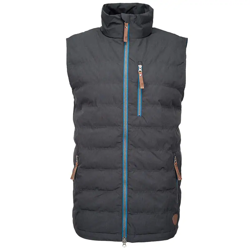 Brigg XXL leichte Outdoor Steppweste Magnus graublau