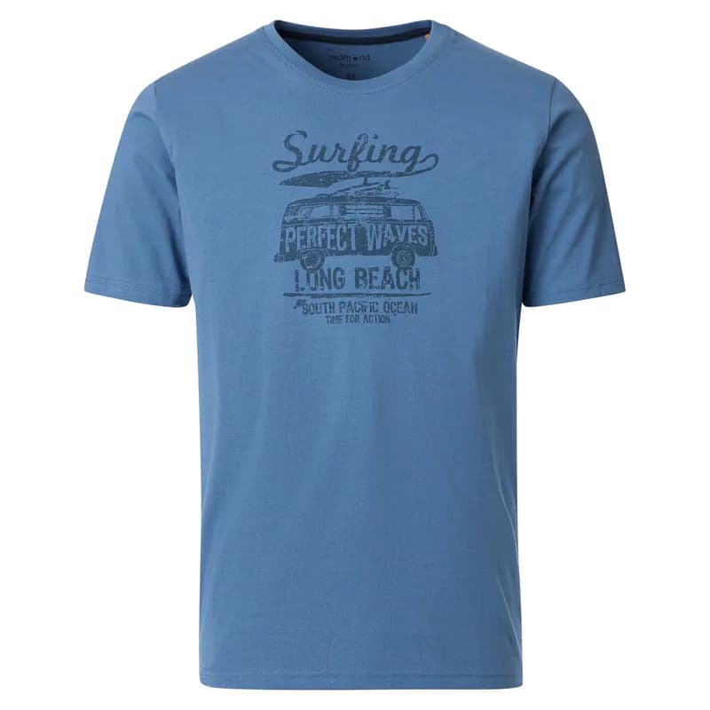 Redmond Übergröße T-Shirt modisch blau Surfing Print