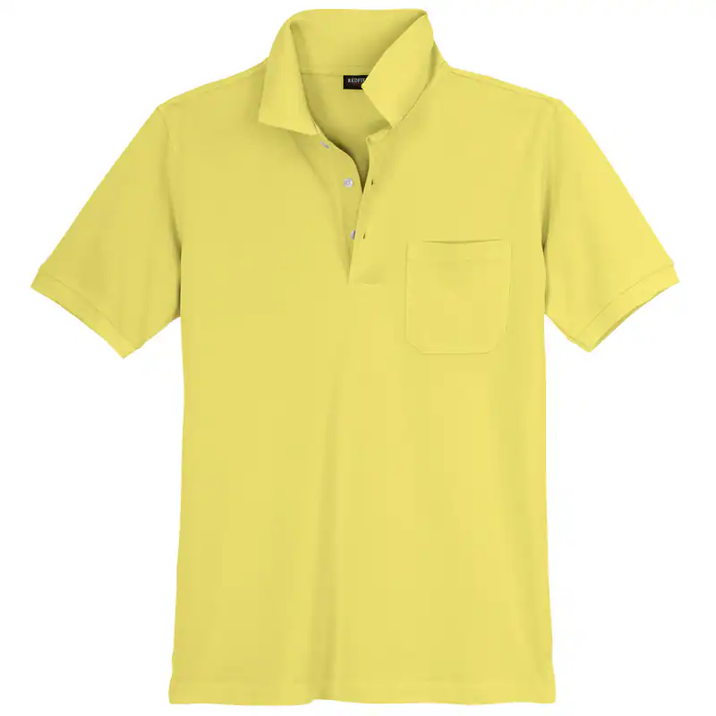 Redfield Übergrößen Poloshirt hellgelb