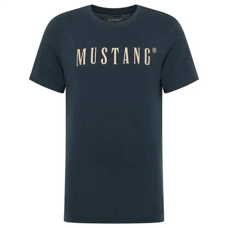 Mustang Übergrößen Print T-Shirt dunkelblau Austin