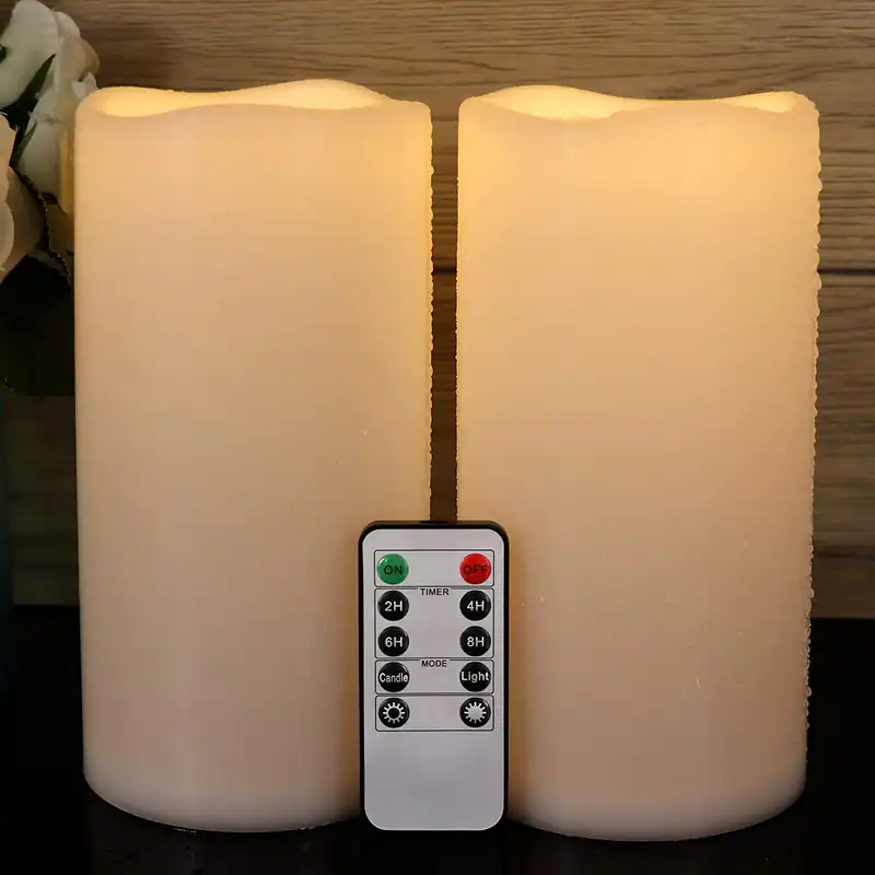 Große wasserdichte flammenlose Outdoor Kerzen batteriebetrieben mit