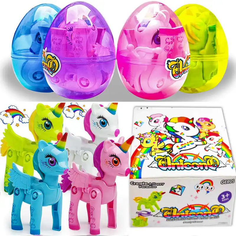 Ostern Einhorn Eier Spielzeug für 3 4 5 6 7 8 9 Jahre Mädchen Geburtstag