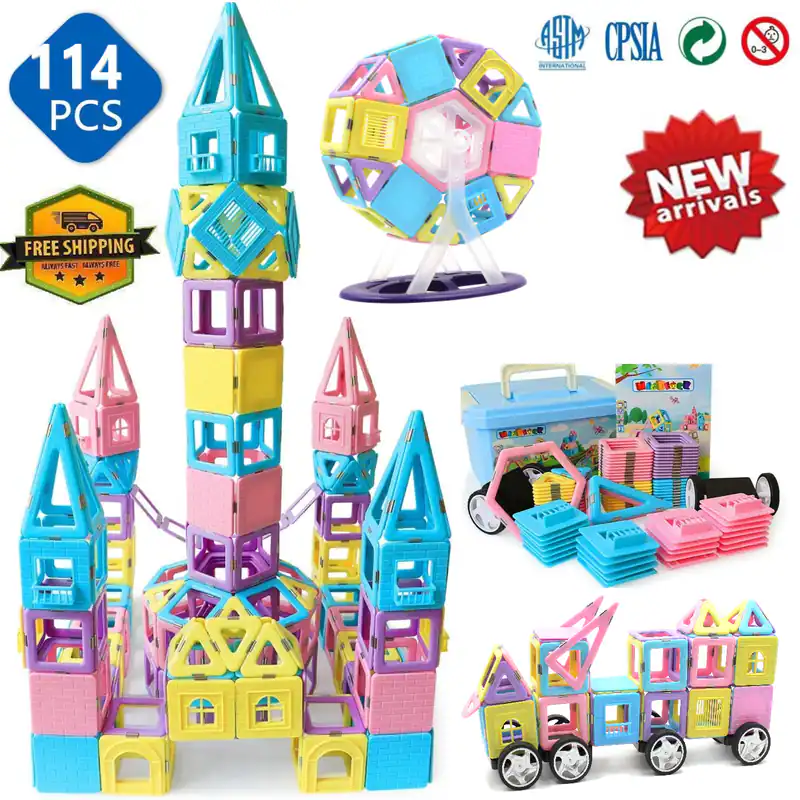 Kinder Baumeister Spielset Spielzeug für 3 4 5 6 7 8 9 10 Jahre Junge Mädchen