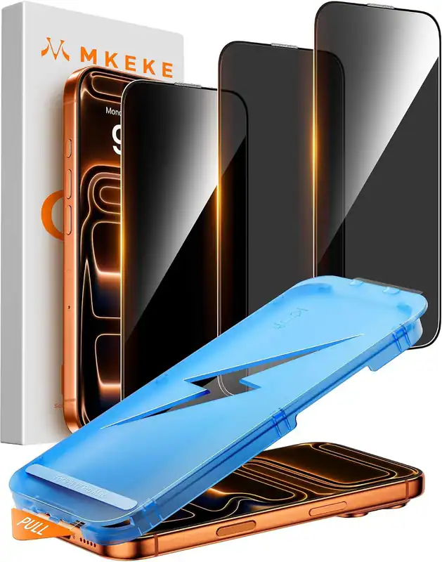 MKEKE für iPhone 17 Pro Max Sichtschutzfolie 3er Pack 6,9 Zoll