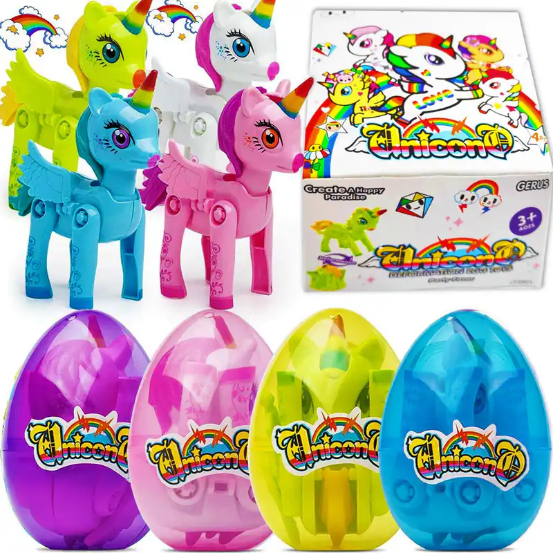 Ostern Geburtstag Geschenke Kinder Einhorn Eier Spielzeug für 3 4 5 6 7 8 9