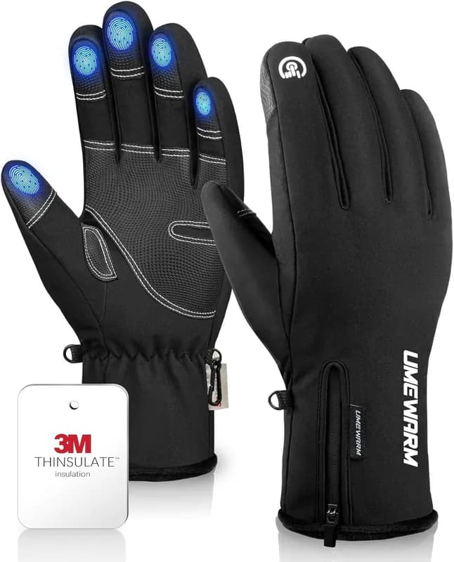 Herren Damen Winter Thermo Wasserdicht Winddicht Touchscreen Schnee Handschuhe