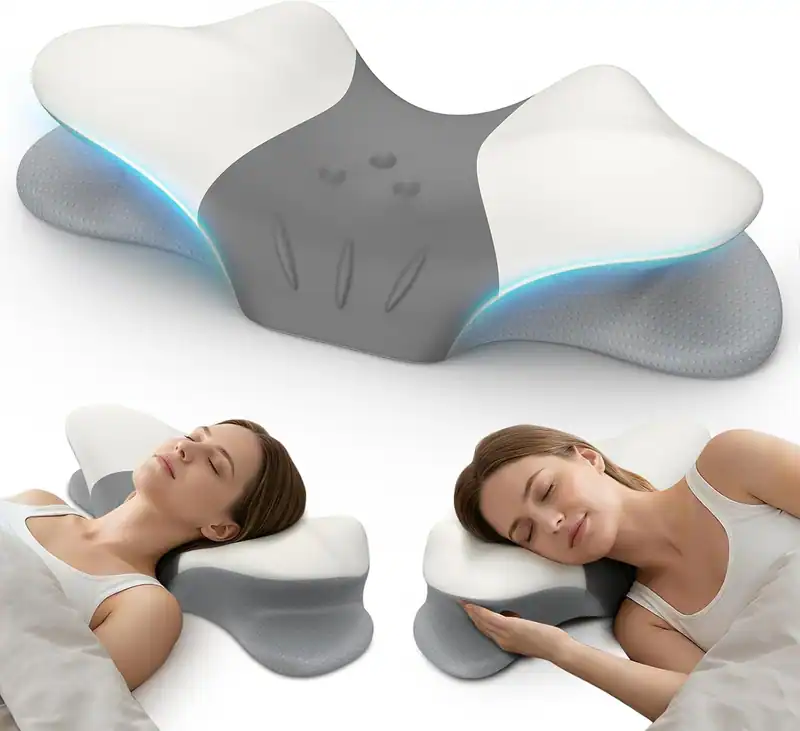 beslovo Nackenkissen zur Schmerzlinderung, ergonomisches Seitenschläferkissen