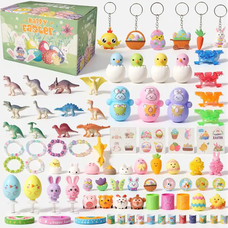 Ostereierfüller, 214 Stück Osterkorb Füllstücke für Kleinkind, Ostergeschenke