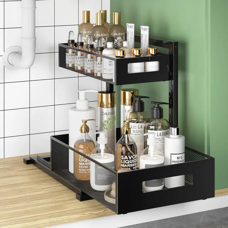 Metall Unter Waschbecken Organizer und Aufbewahrung, verstellbar Unterschrank